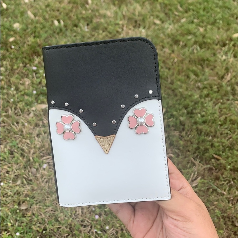 Brand new Kate spade passport holder penguin